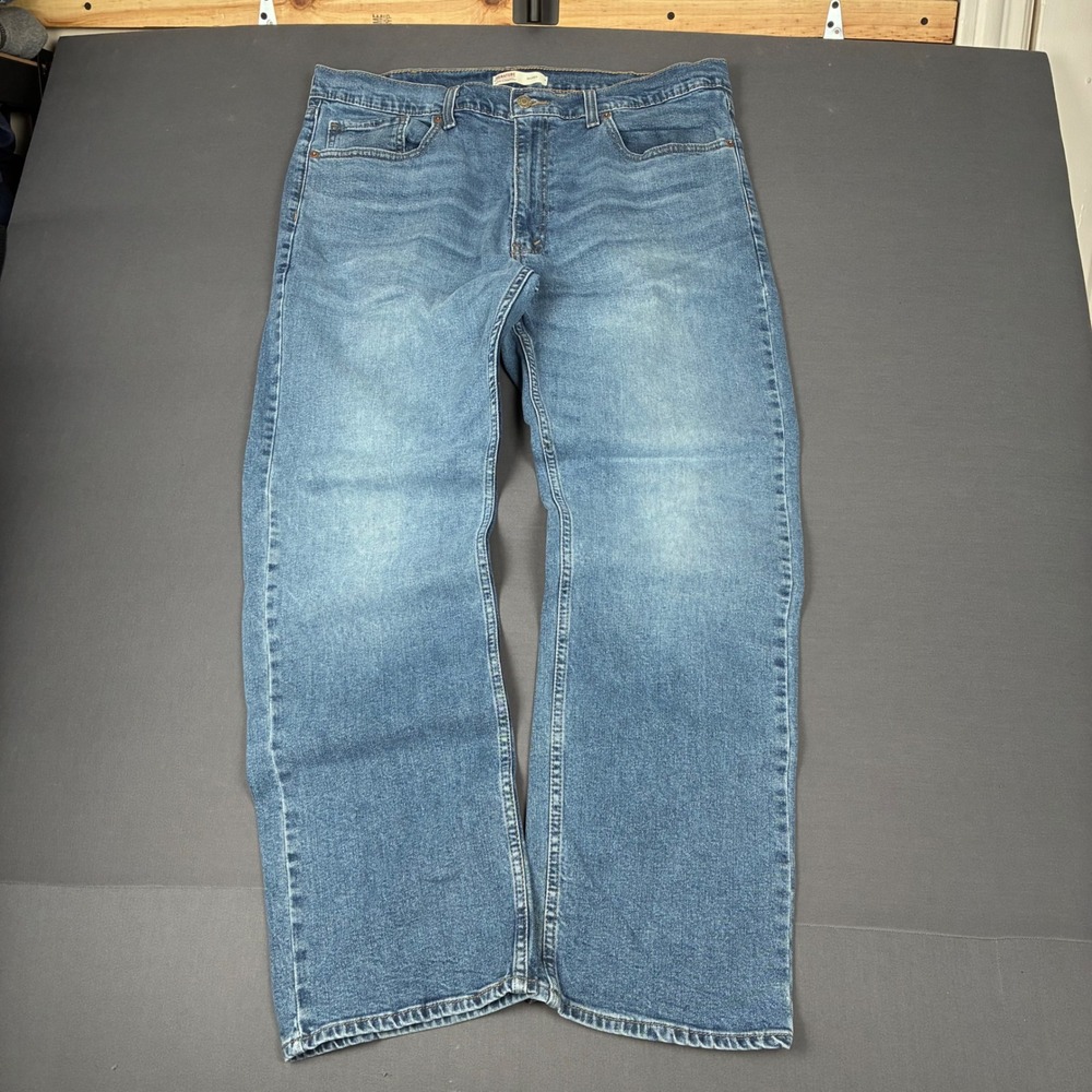 Signature by Levi Strauss Relaxed Medium Stone Wash Jeans Men's Size 38x30